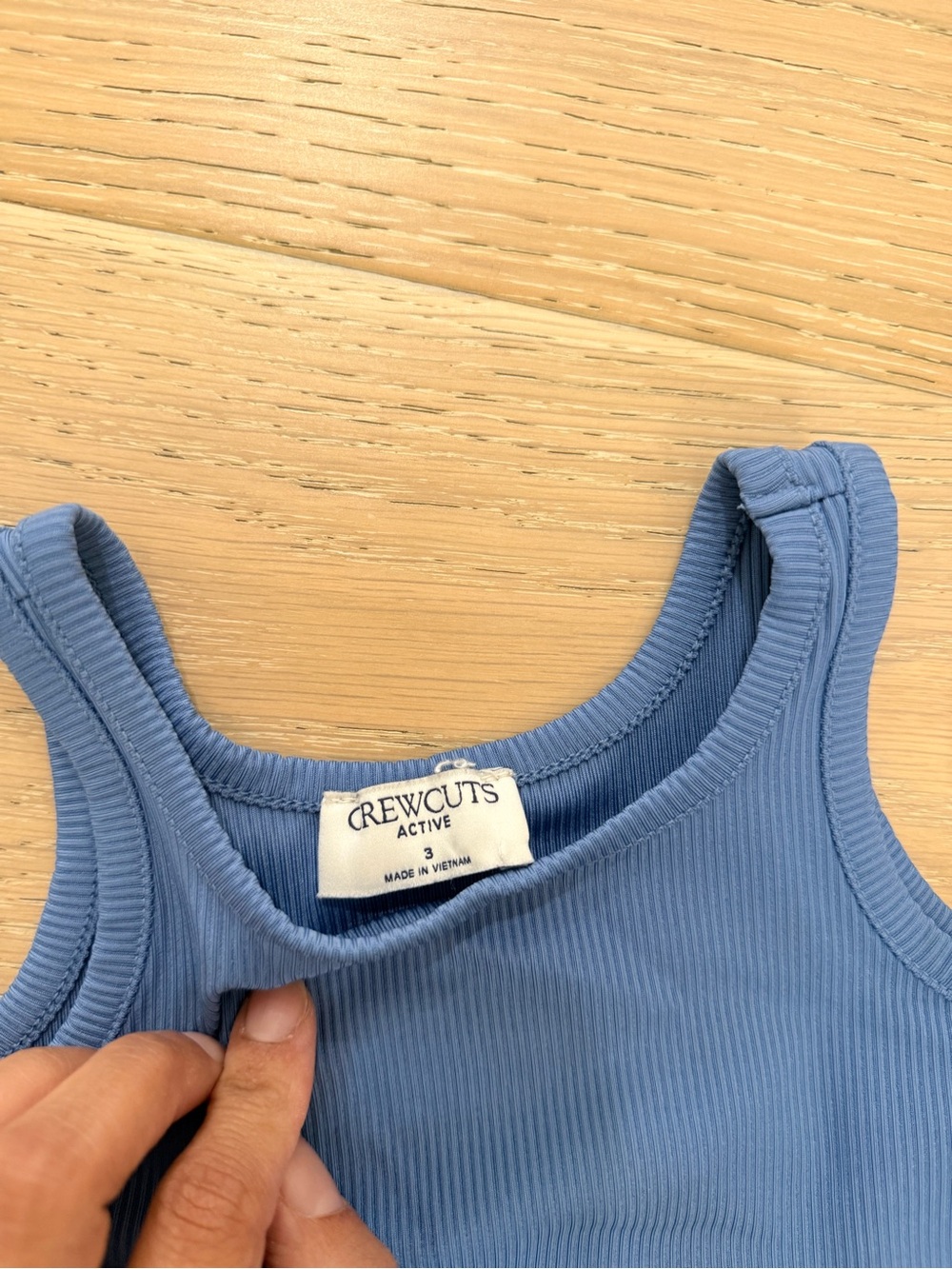 Crewcuts Blue Ribbed Tank Top - Picture 2 of 2